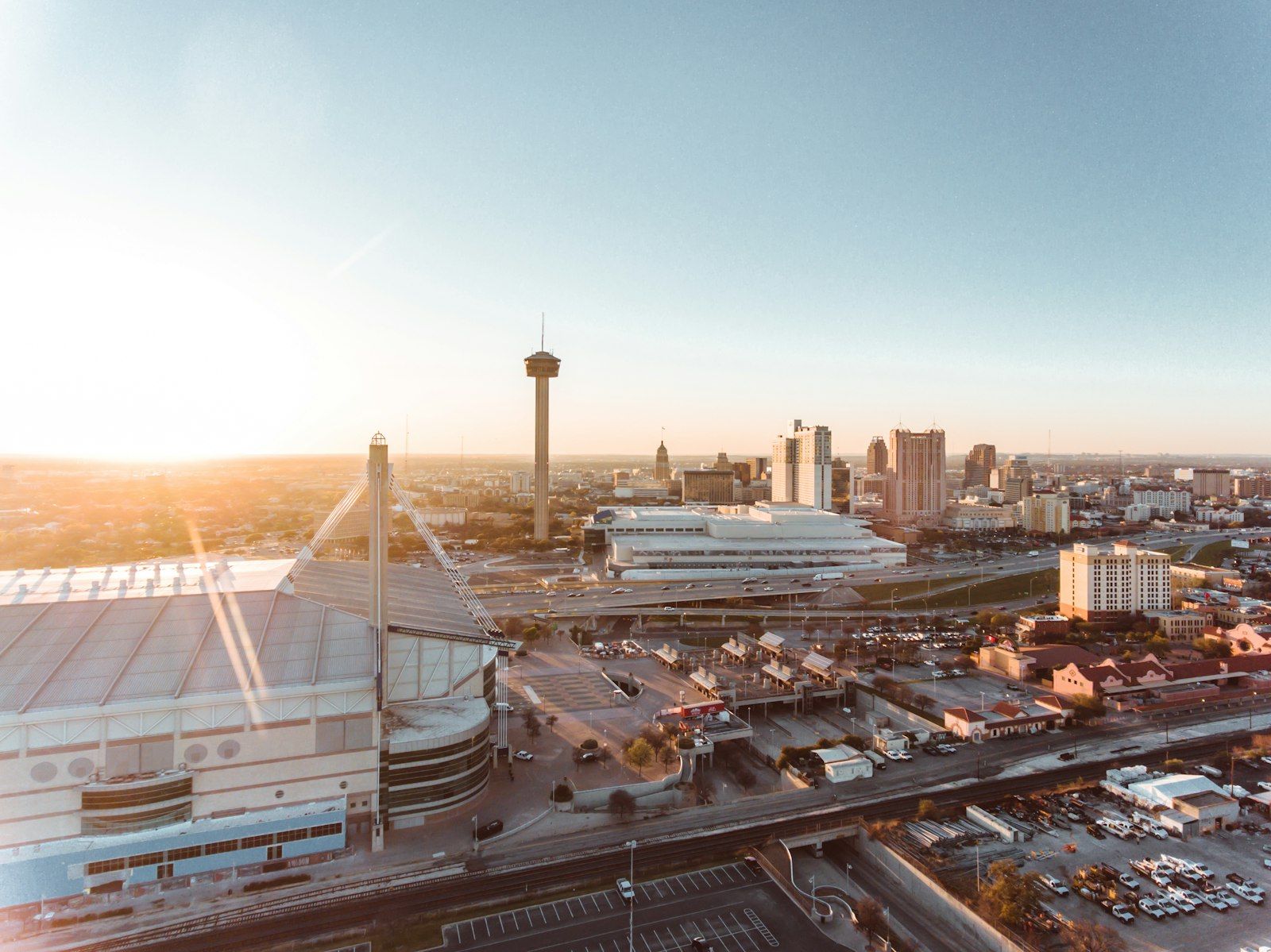 Aerial view of San Antonio, Texas